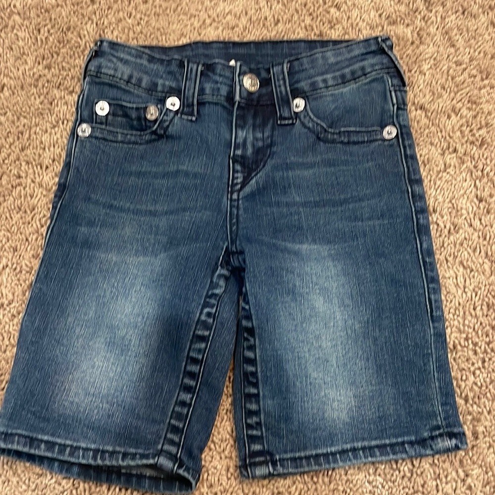 True religion boys denim shorts Sz 5